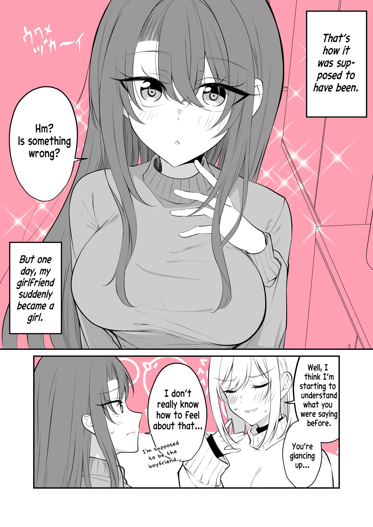 Aru Hi Kareshi ga Onnanoko ni Natteshimatta Couple no Nichijou Chapter 60 – Page 2