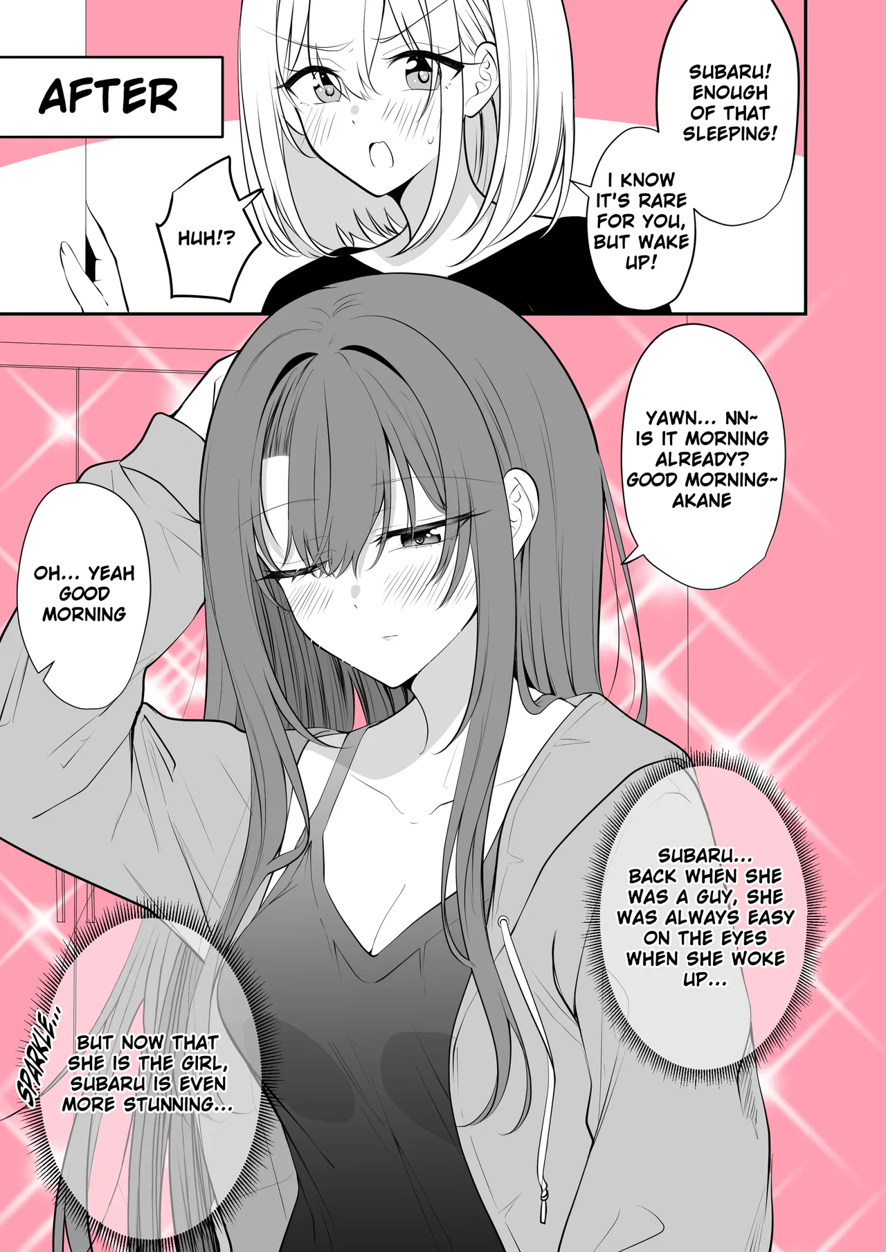 Aru Hi Kareshi ga Onnanoko ni Natteshimatta Couple no Nichijou Chapter 56 – Page 2