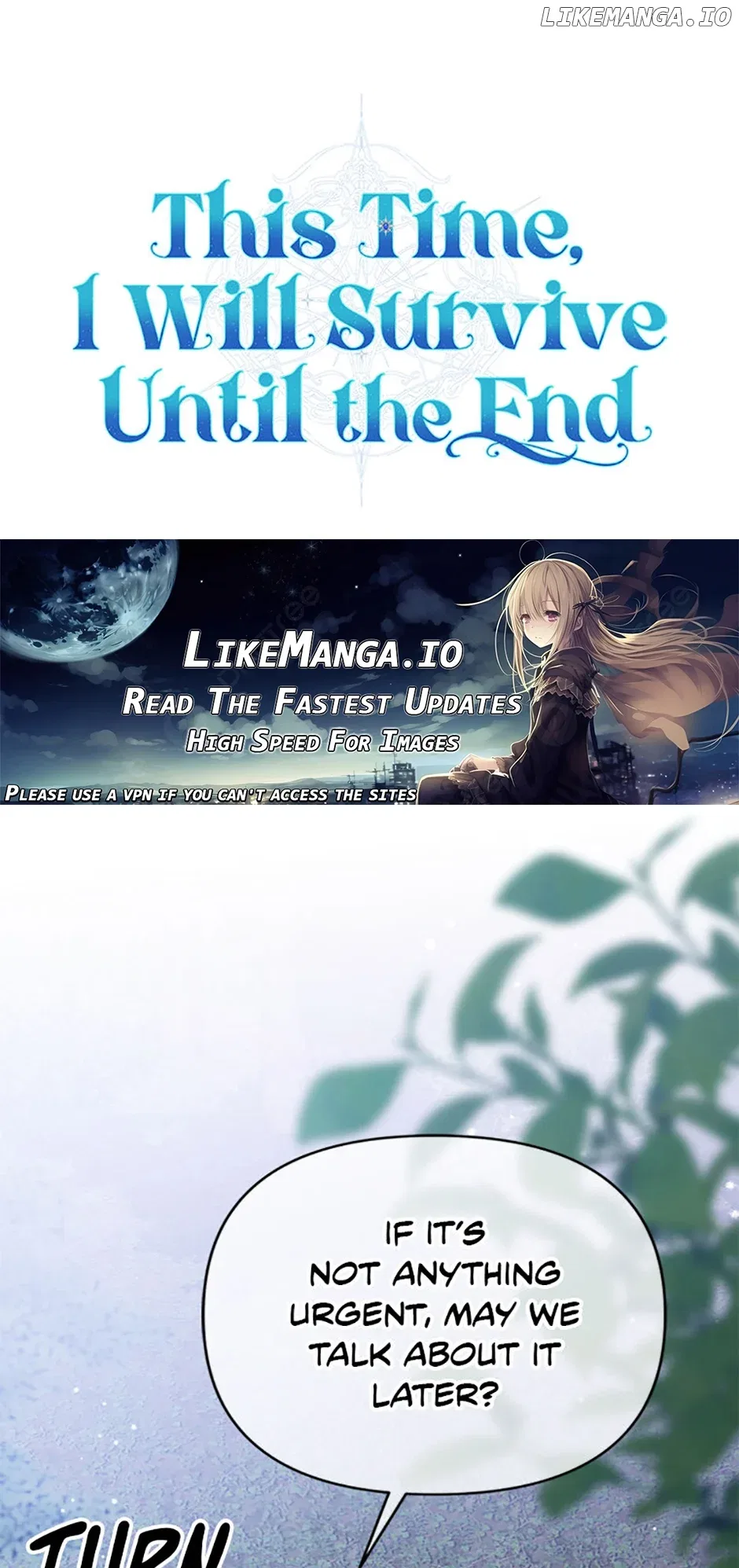 In This Life, I Will Survive Until the End Chapter 27 – Page 1