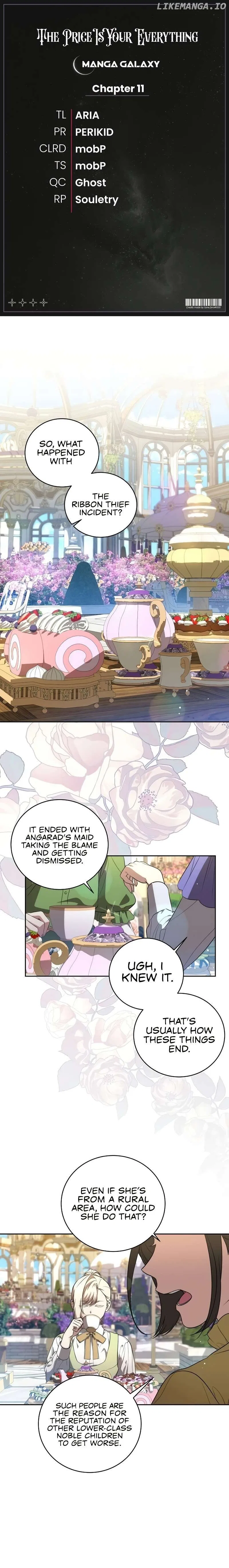 The Price Is Your Everything Chapter 11 – Page 1