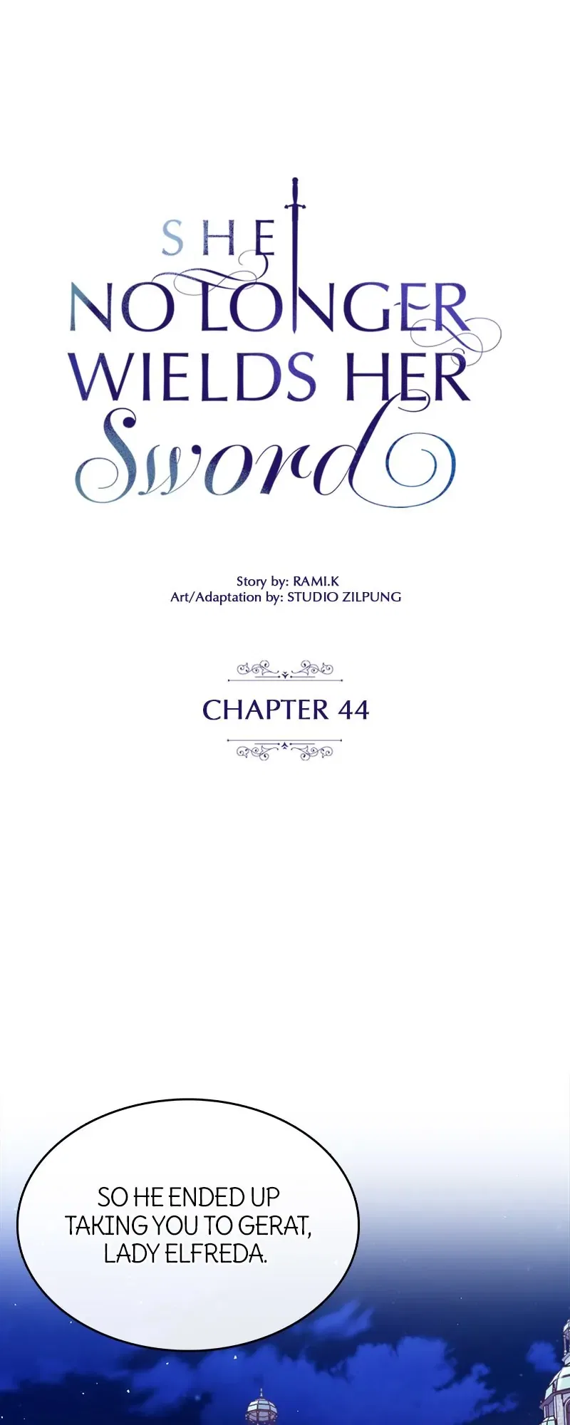 She No Longer Wields Her Sword Chapter 44 – Page 1