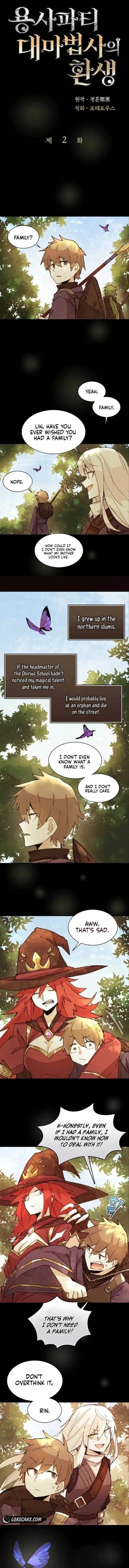 The Great Mage of the Hero’s Party Reincarnates Chapter 2 – Page 1