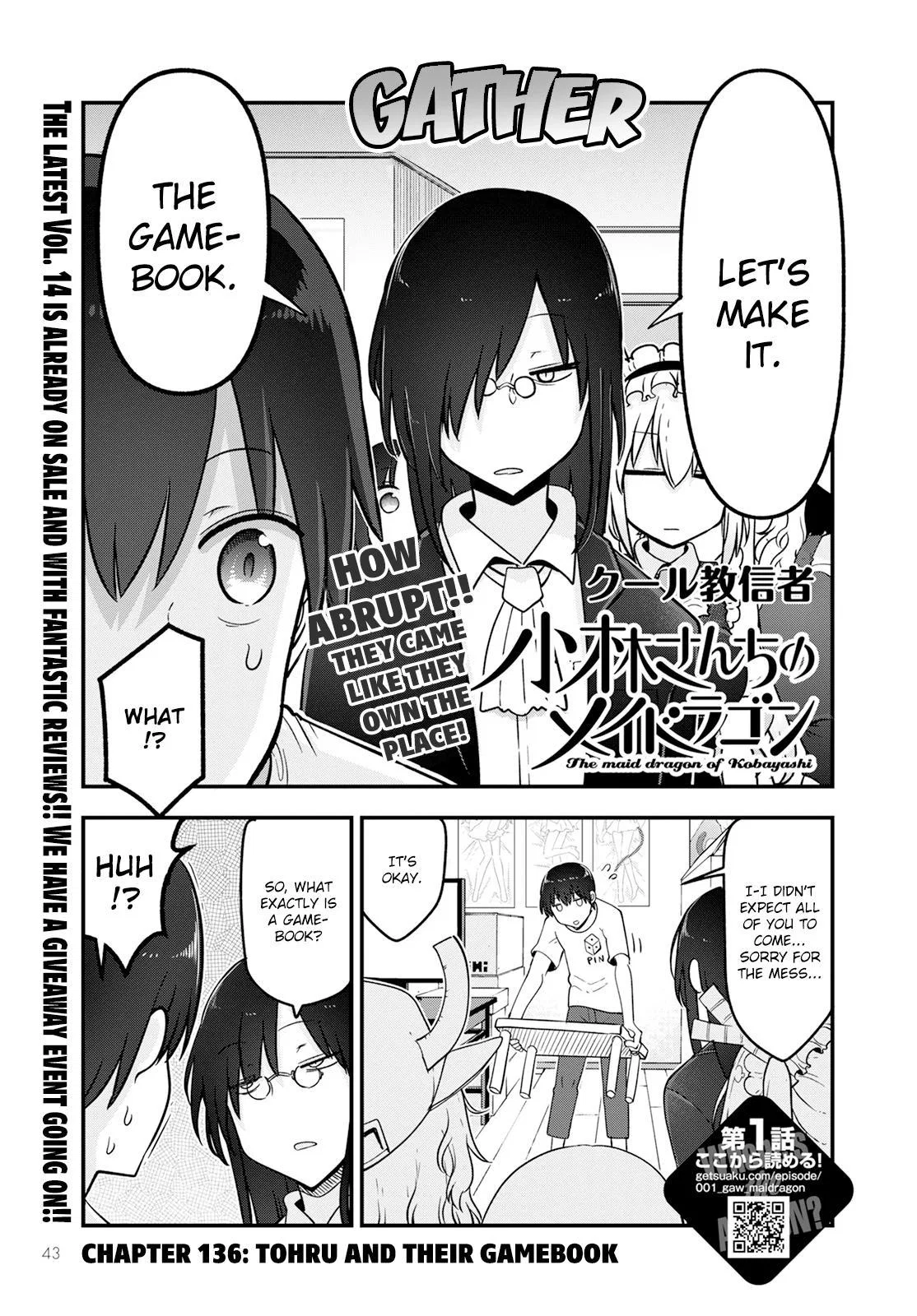 Anime – Miss Kobayashi’s Dragon Maid Chapter 136 – Page 1