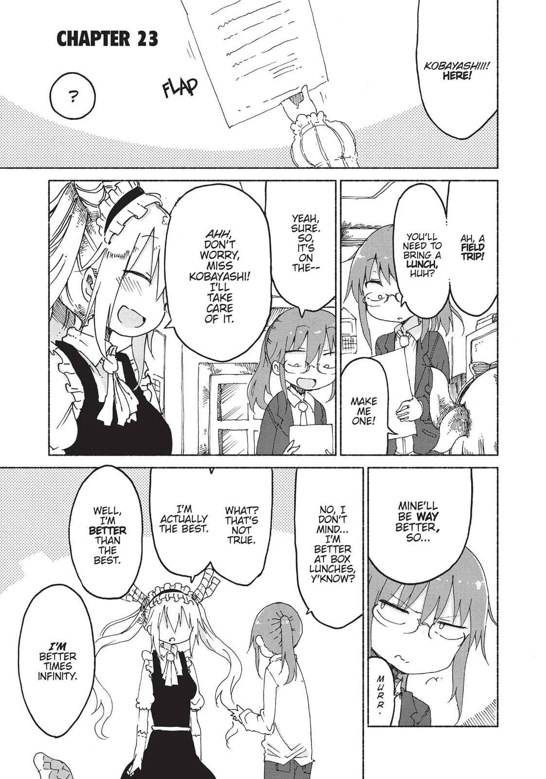 Anime – Miss Kobayashi’s Dragon Maid Chapter 23 – Page 1
