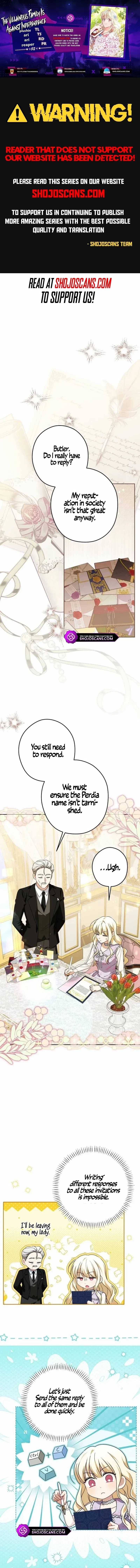 The Villainous Family Is Against Independence Chapter 52 – Page 1