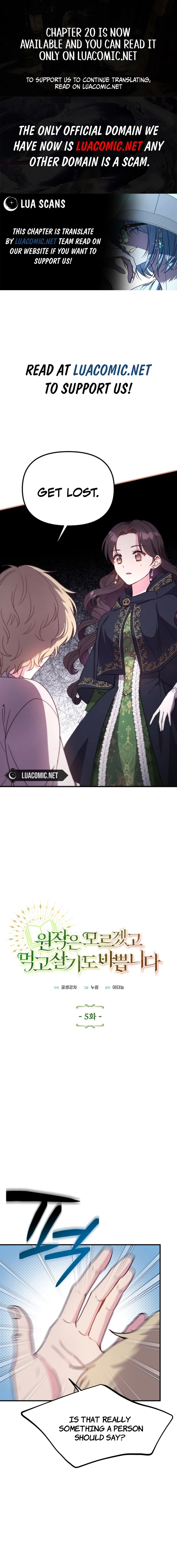 I don’t know the original, I’m too busy trying to make a living Chapter 5 – Page 1