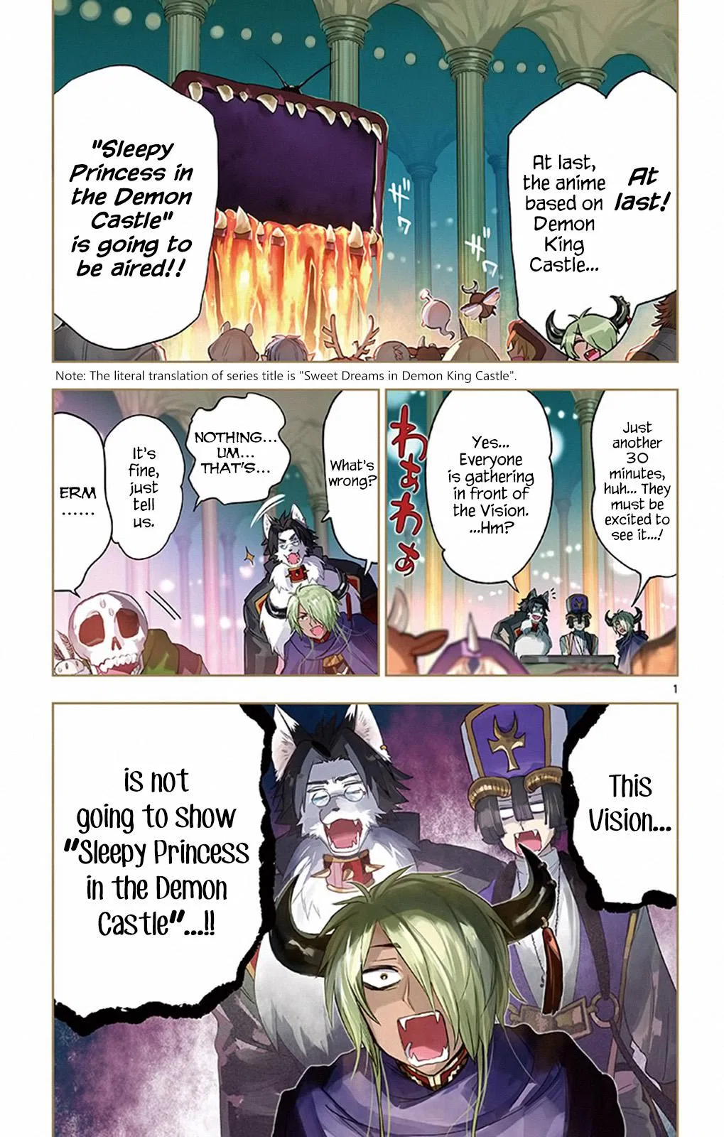 Maou-jou de Oyasumi manga Chapter 219 – Page 1