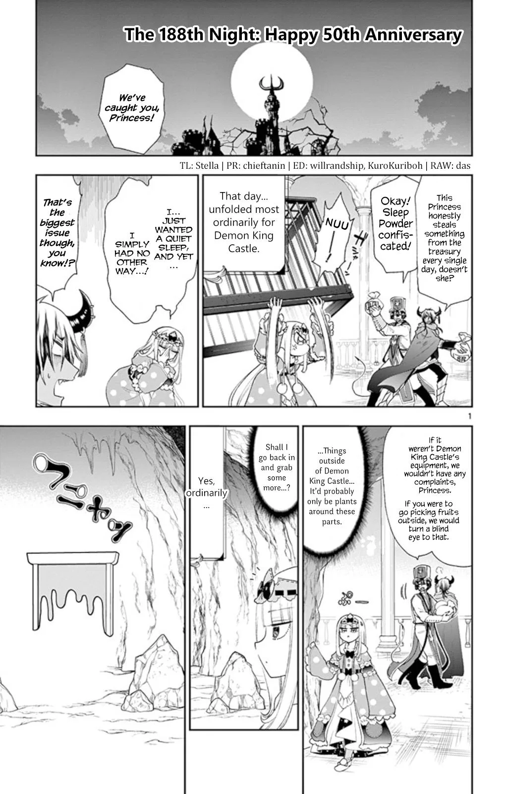 Maou-jou de Oyasumi manga Chapter 188 – Page 1