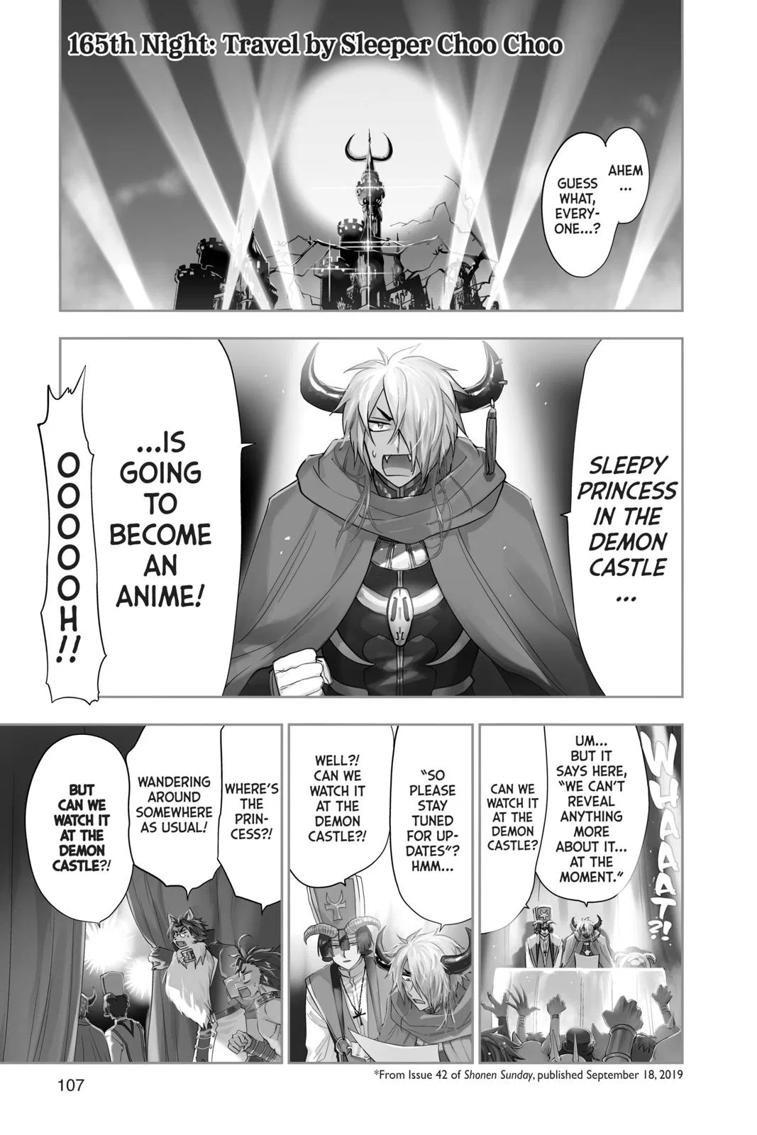 Maou-jou de Oyasumi manga Chapter 165 – Page 1