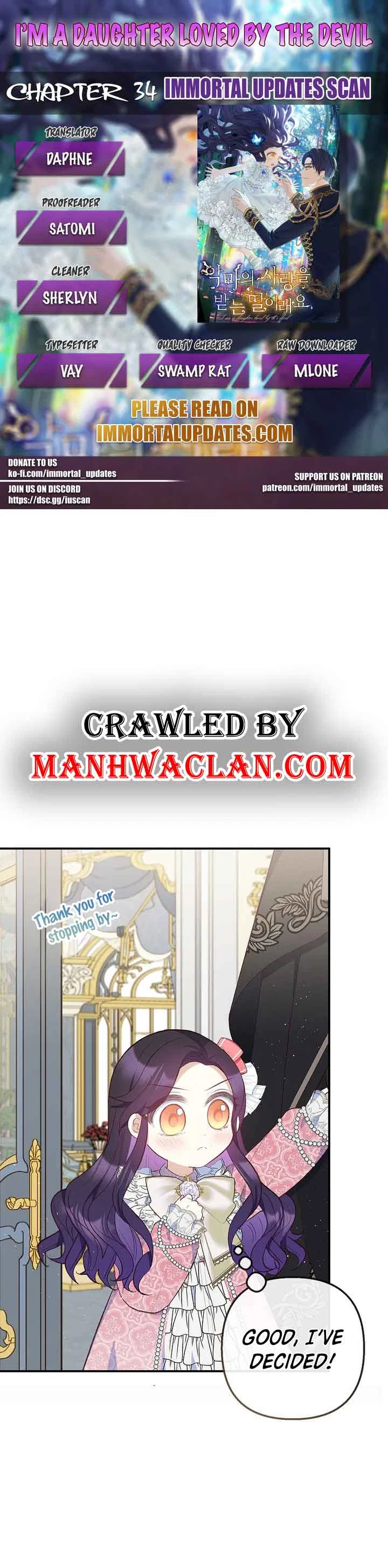 I Am A Daughter Loved By The Devil Chapter 34 – Page 1