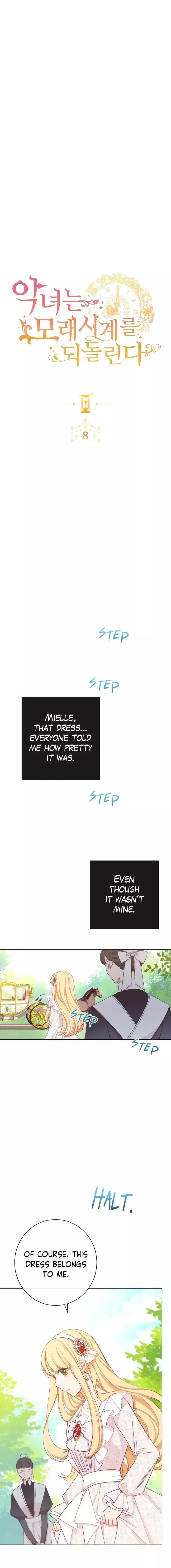The Villainess Reverses the Hourglass Chapter 8 – Page 1