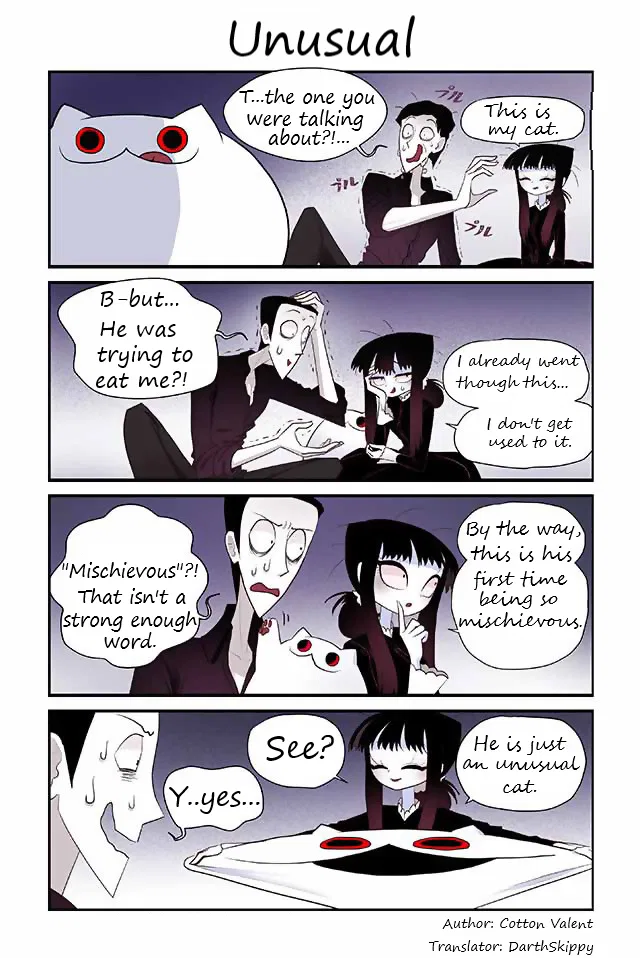 Creepy Cat: Neko to Watashi no Kimyou na Seikatsu Chapter 58 – Page 1