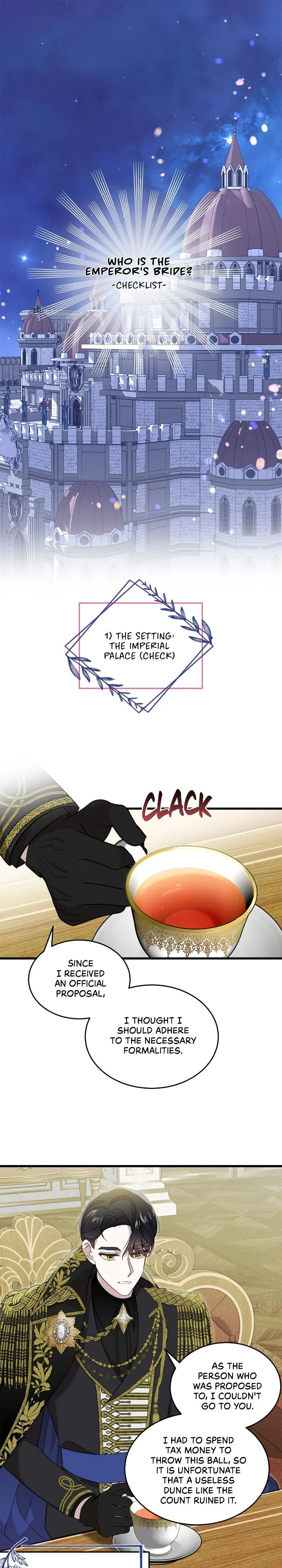A Tipsy Marriage Proposal for the Emperor Chapter 7 – Page 1