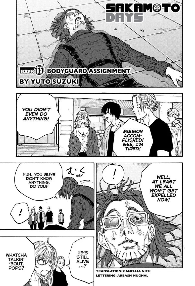 Sakamoto Days Chapter 111 – Page 1