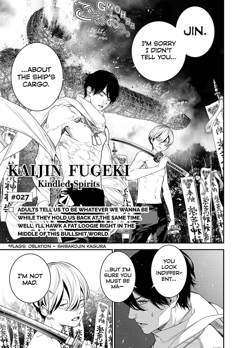 Kaijin Fugeki: Kindled Spirits Chapter 27 – Page 1