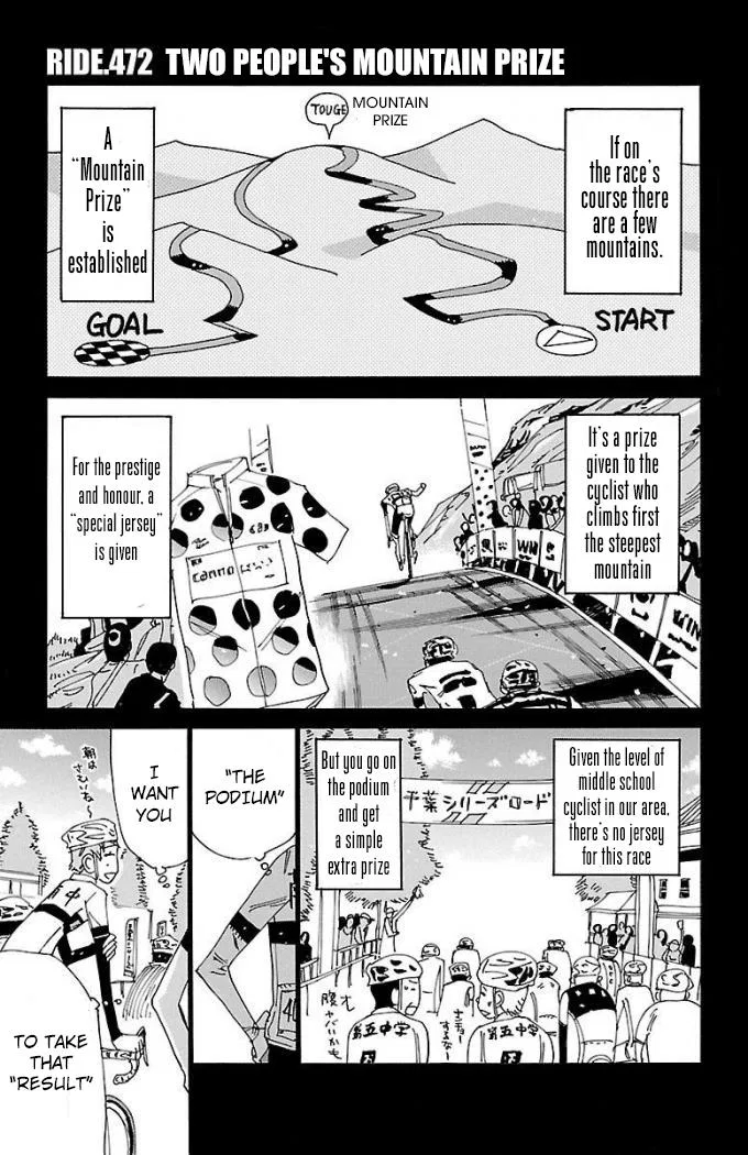 Yowamushi Pedal Chapter 472 – Page 1