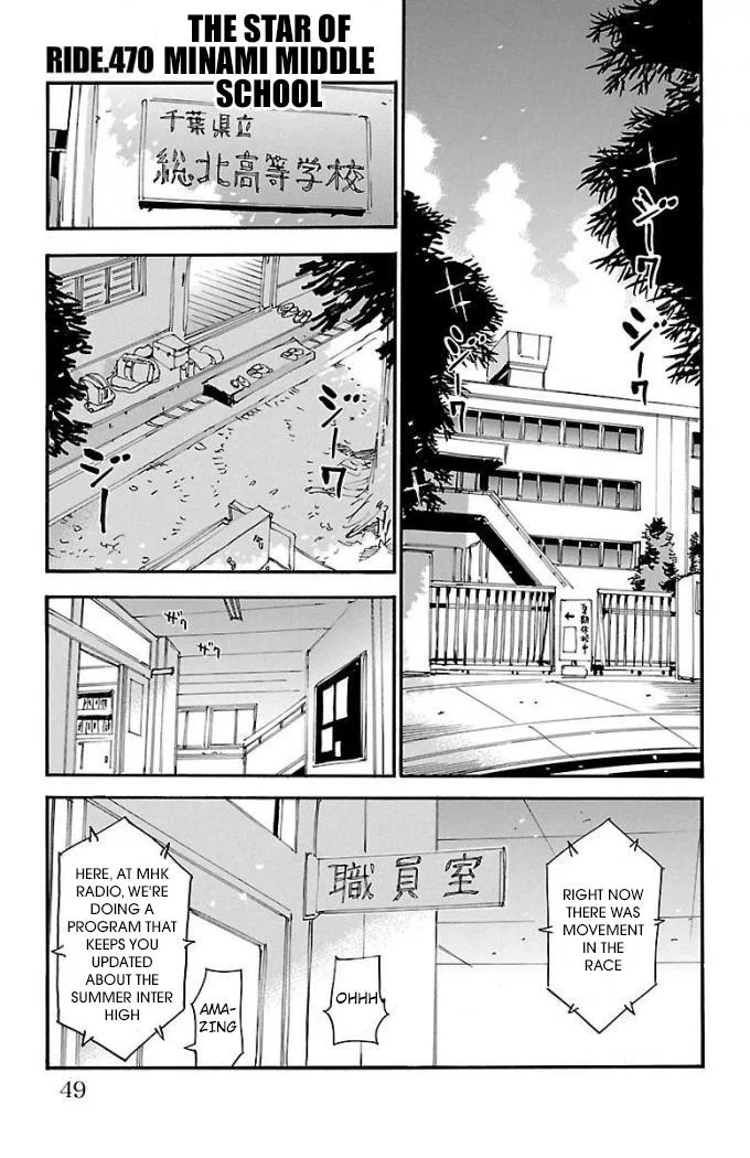 Yowamushi Pedal Chapter 470 – Page 1