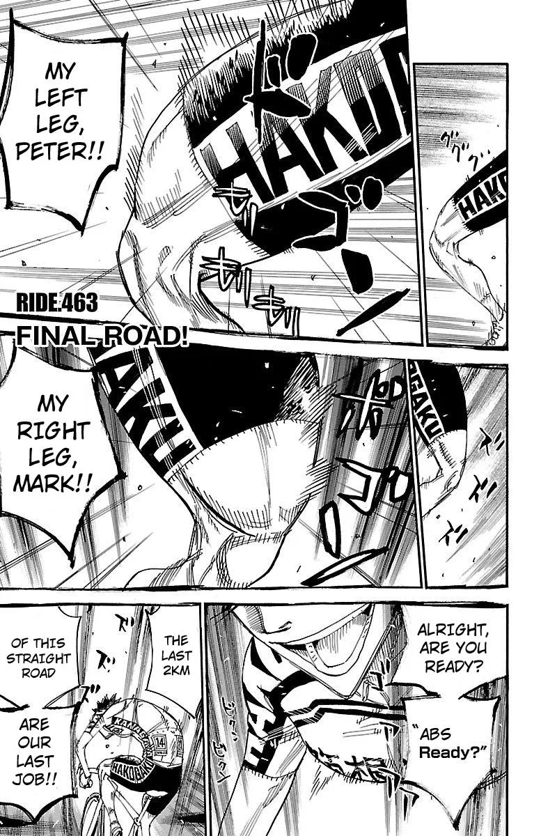 Yowamushi Pedal Chapter 463 – Page 1