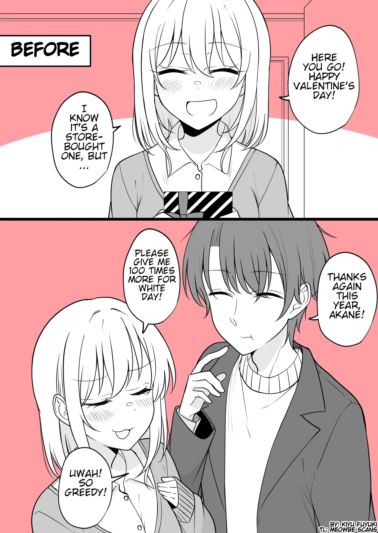 Aru Hi Kareshi ga Onnanoko ni Natteshimatta Couple no Nichijou Chapter 48 – Page 1