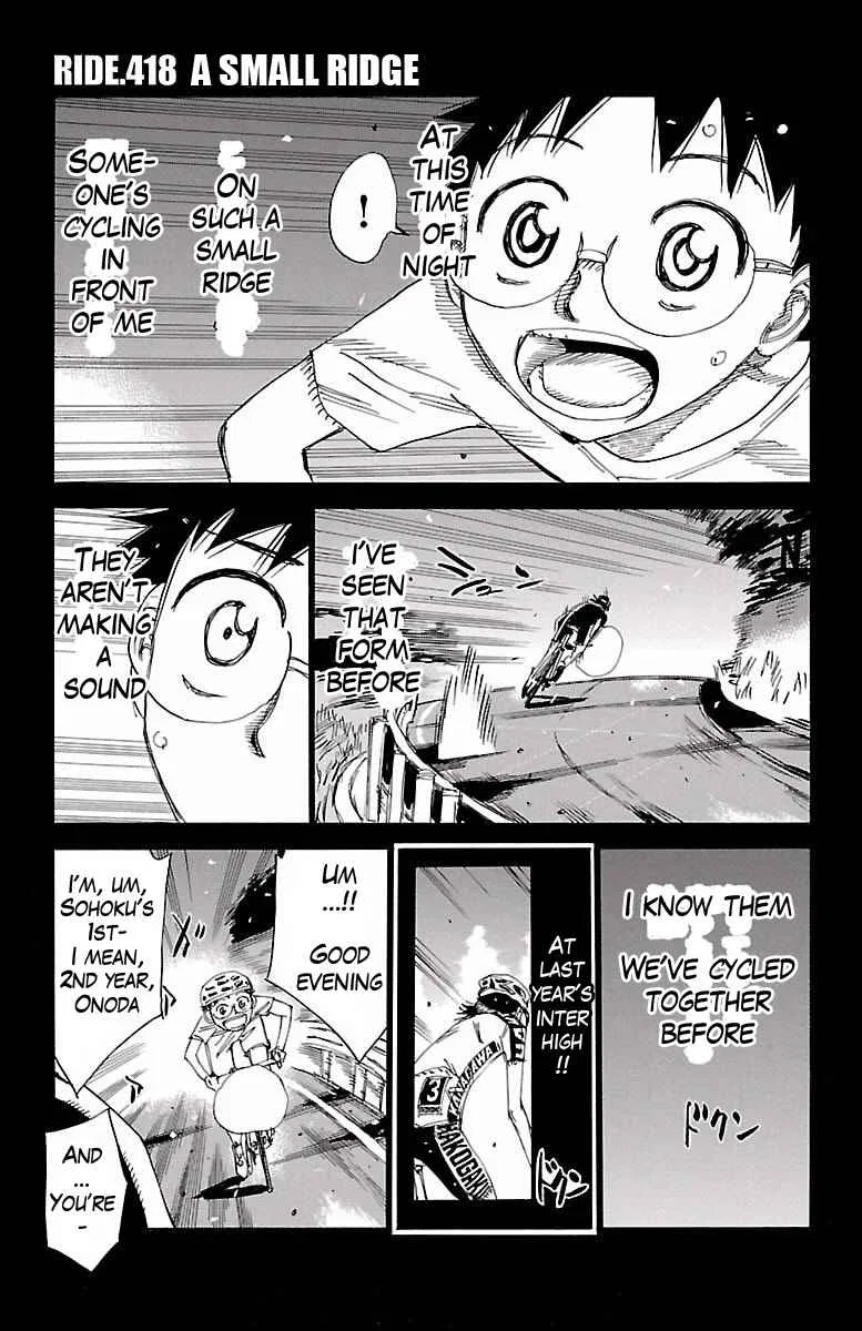 Yowamushi Pedal Chapter 418 – Page 1