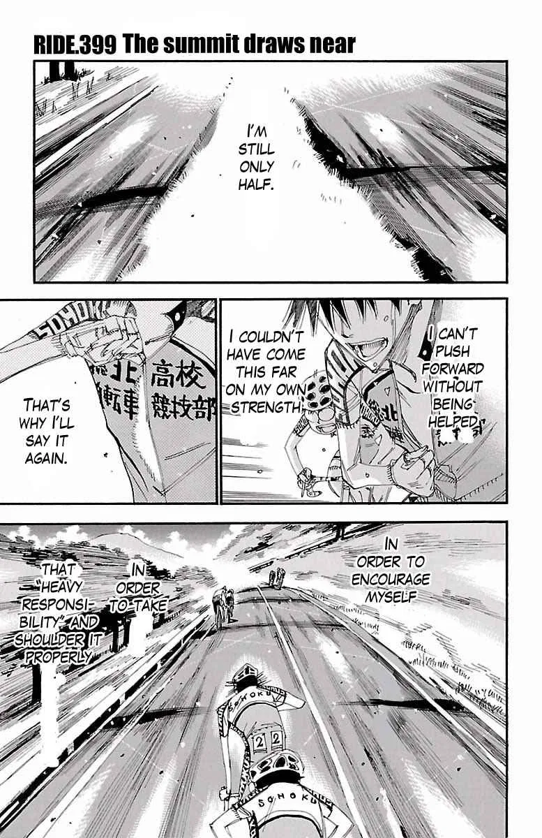 Yowamushi Pedal Chapter 399 – Page 1