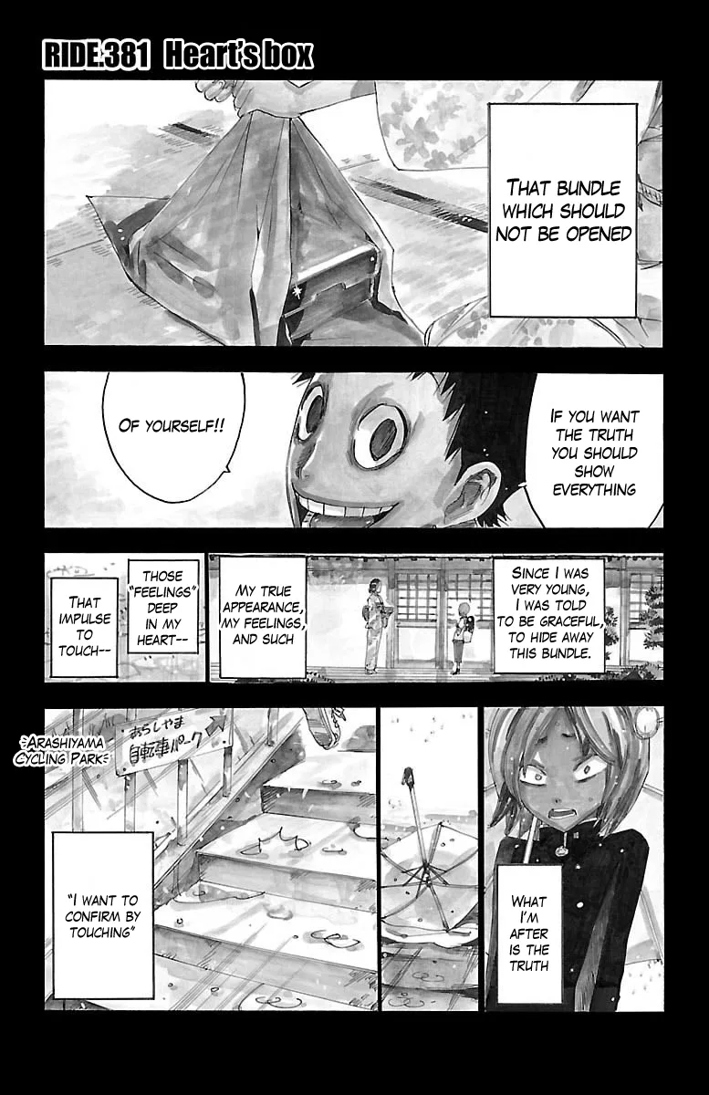 Yowamushi Pedal Chapter 381 – Page 1