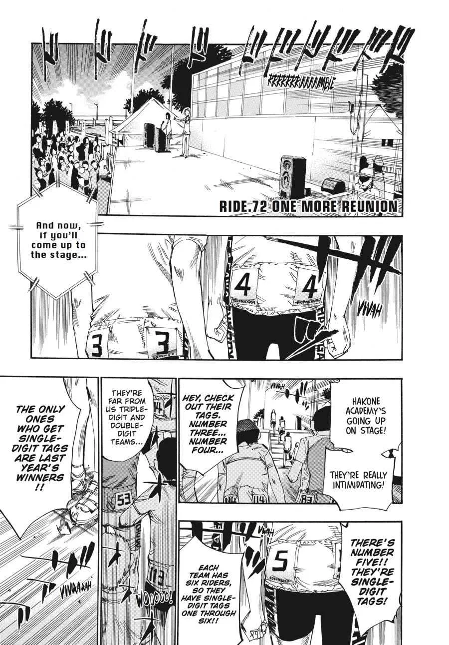 Yowamushi Pedal Chapter 72 – Page 1