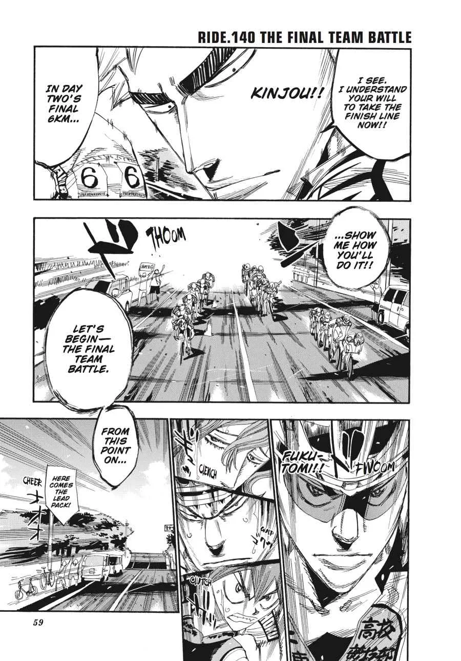 Yowamushi Pedal Chapter 140 – Page 1