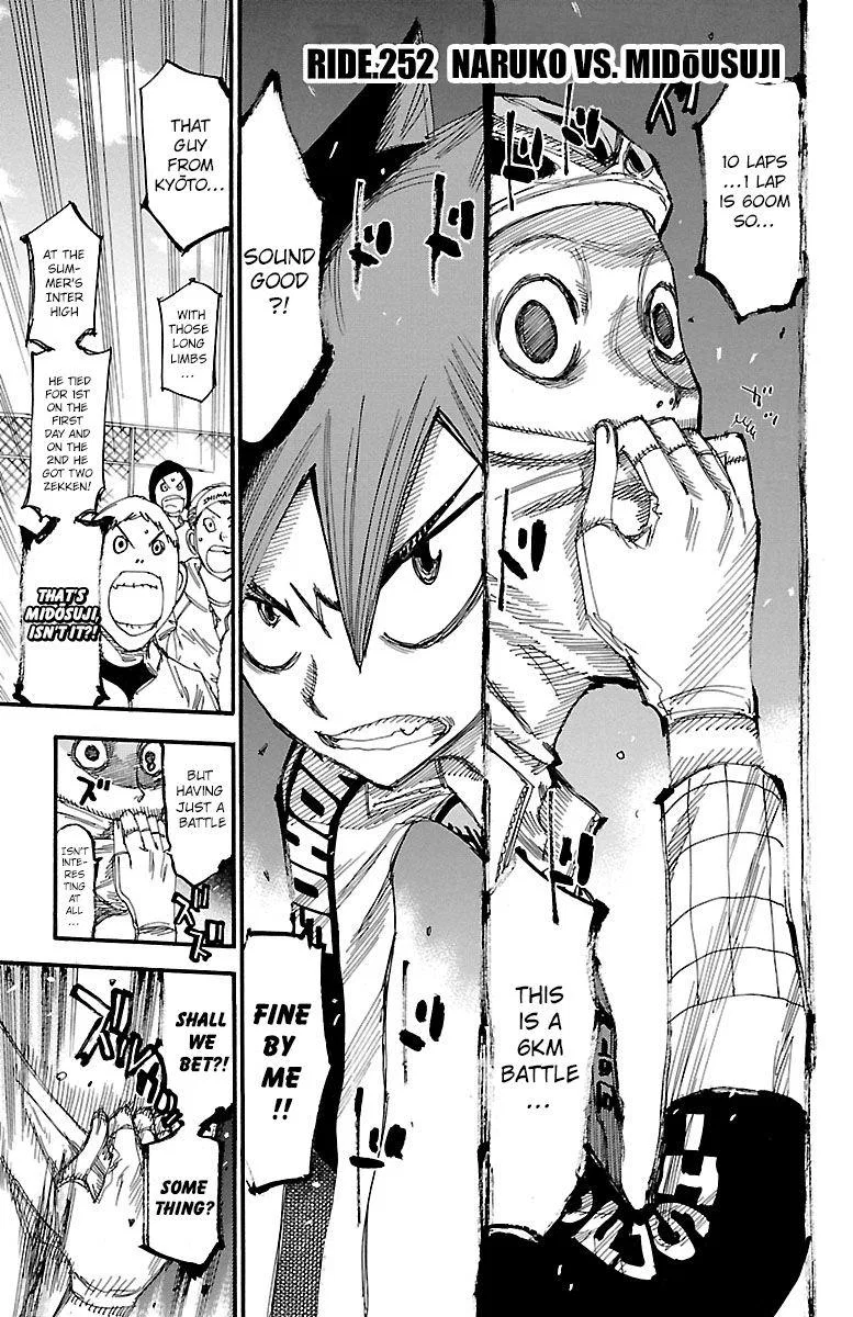 Yowamushi Pedal Chapter 252 – Page 1