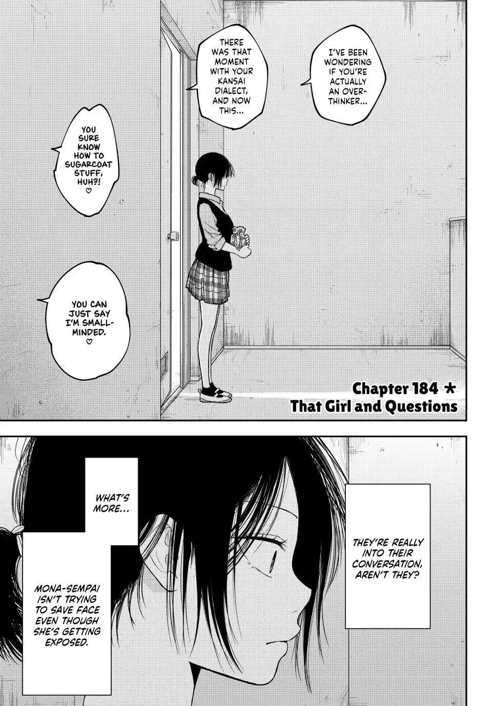 My Cuteness Isn’t Understood By Kuroiwa Medaka Chapter 184 – Page 1