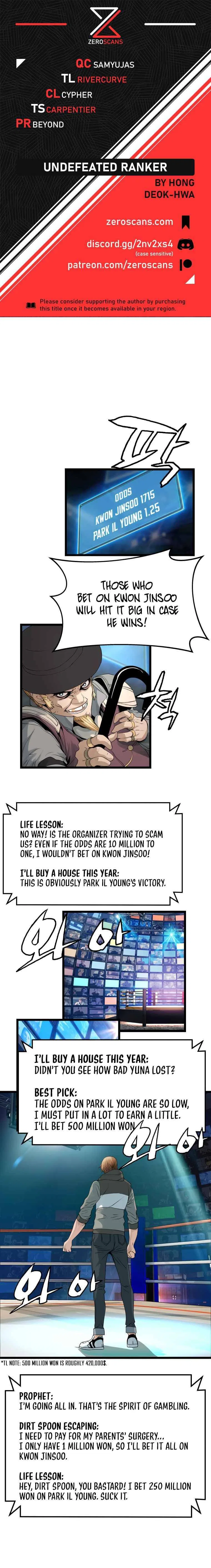Undefeated Ranker Chapter 26 – Page 1