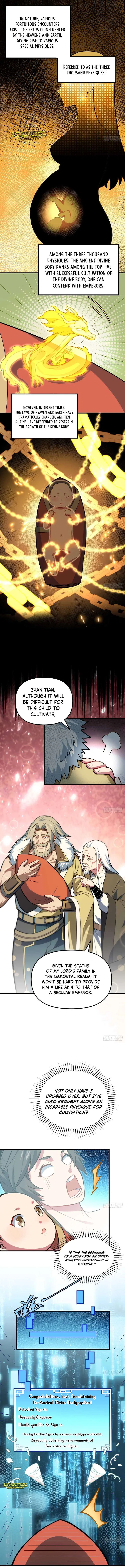 Start by signing in and obtaining the Ancient Divine Body Chapter 1 – Page 6