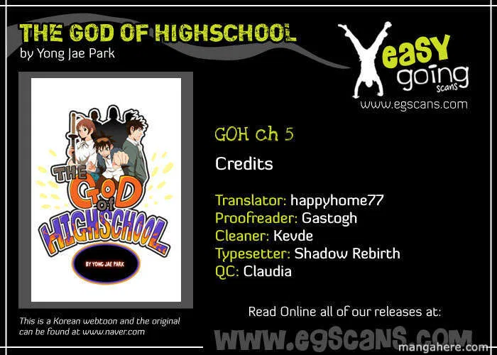 The God of High School Chapter 5 – Page 1