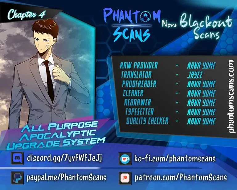 All Purpose Apocalyptic Upgrade System Chapter 4 – Page 1