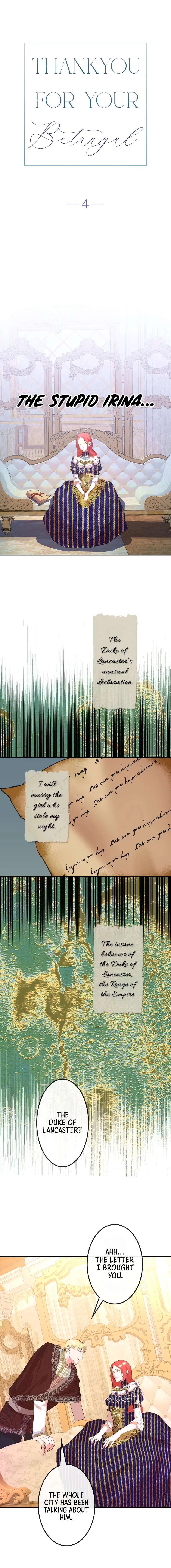Thank You for Your Betrayal Chapter 4 – Page 3