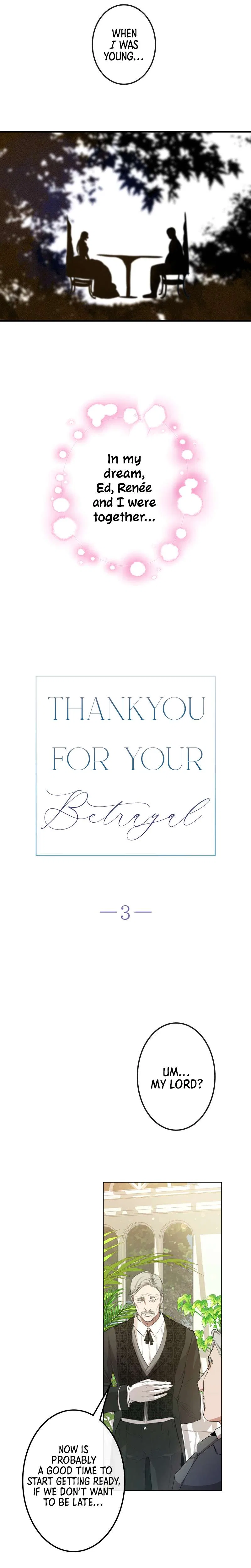 Thank You for Your Betrayal Chapter 3 – Page 3