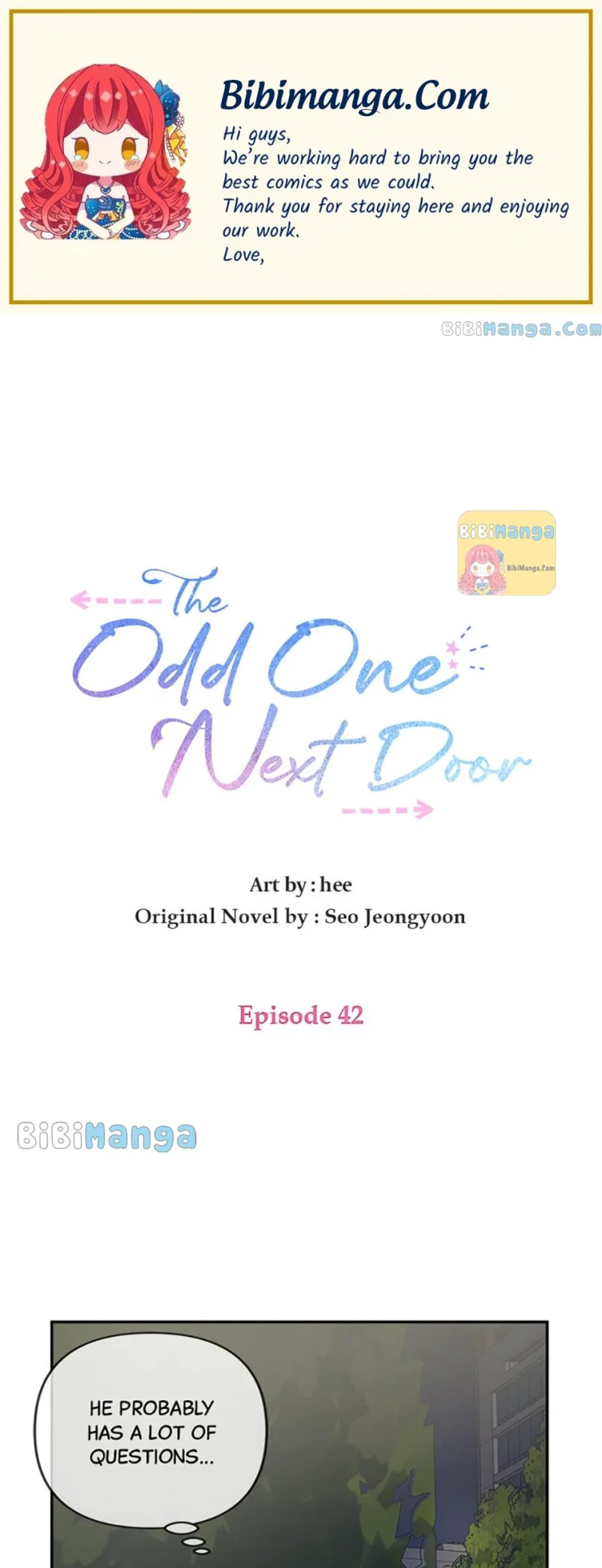 The Odd One Next Door Chapter 42 – Page 1