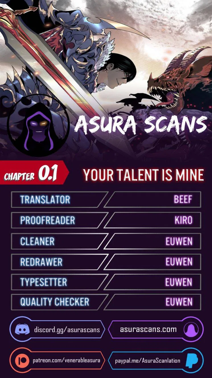 Your Talent is Mine Chapter 0 – Page 1