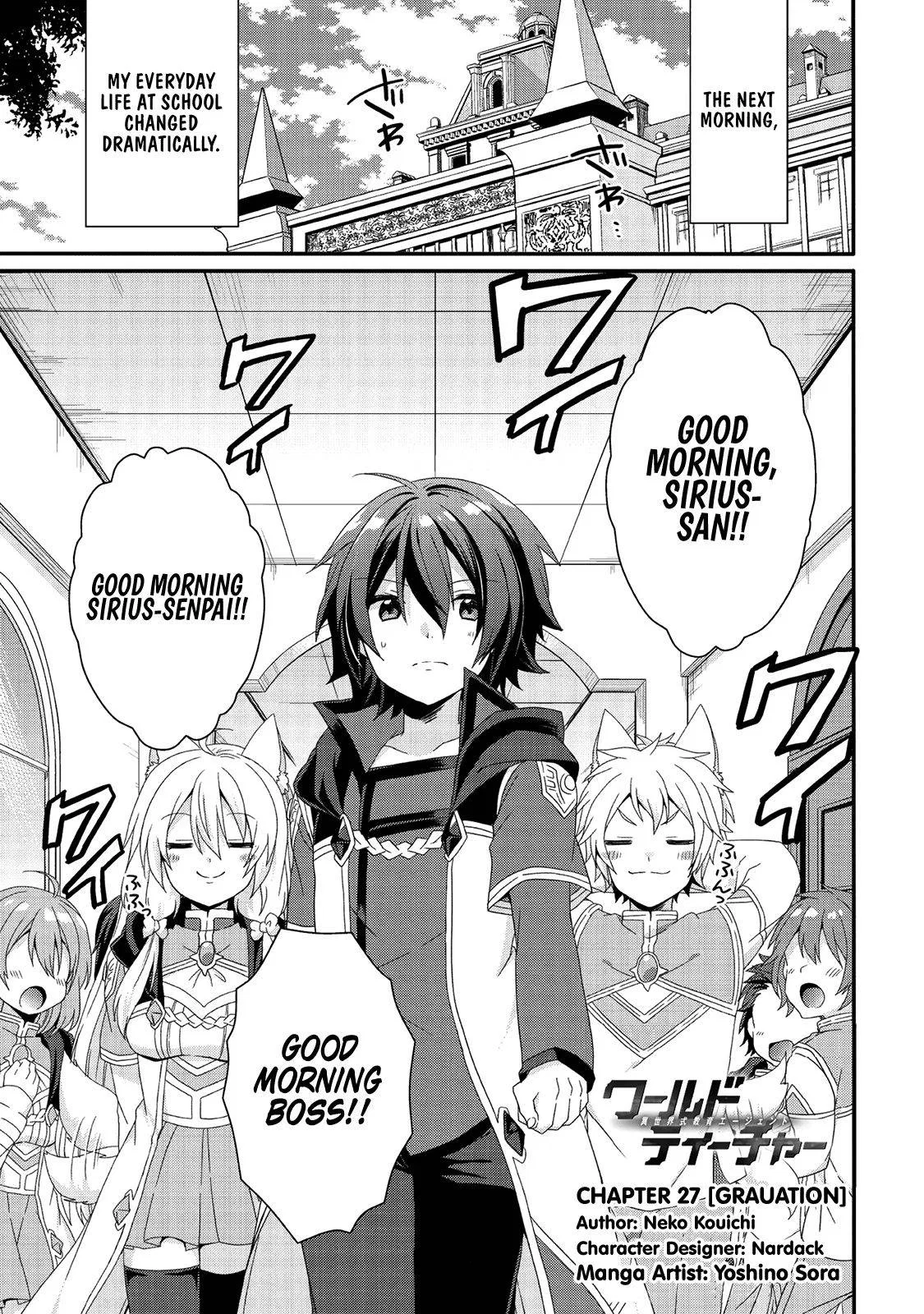 World Teacher - Isekaishiki Kyouiku Agent Chapter 27 – Page 1