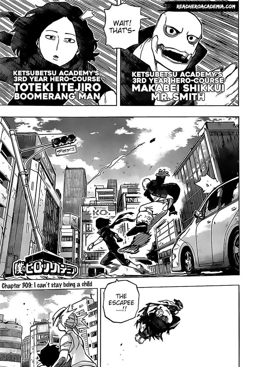 Boku no Hero Academia Manga Chapter 309 – Page 1