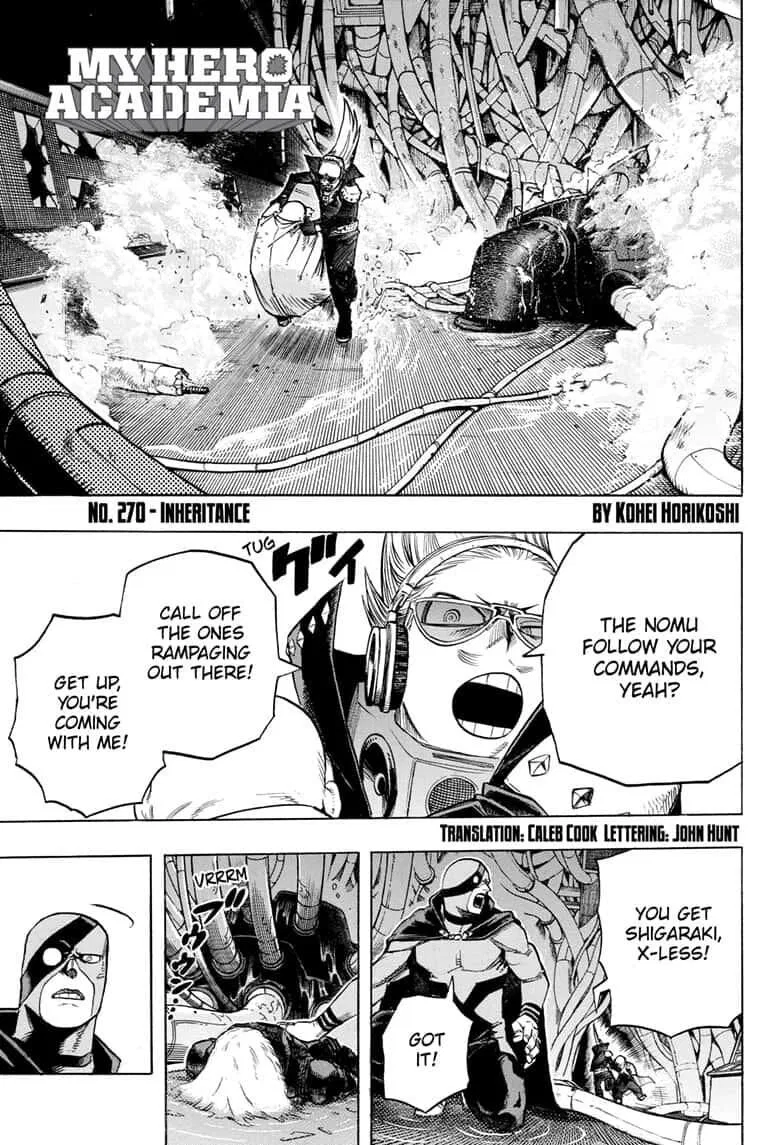 Boku no Hero Academia Manga Chapter 270 – Page 1