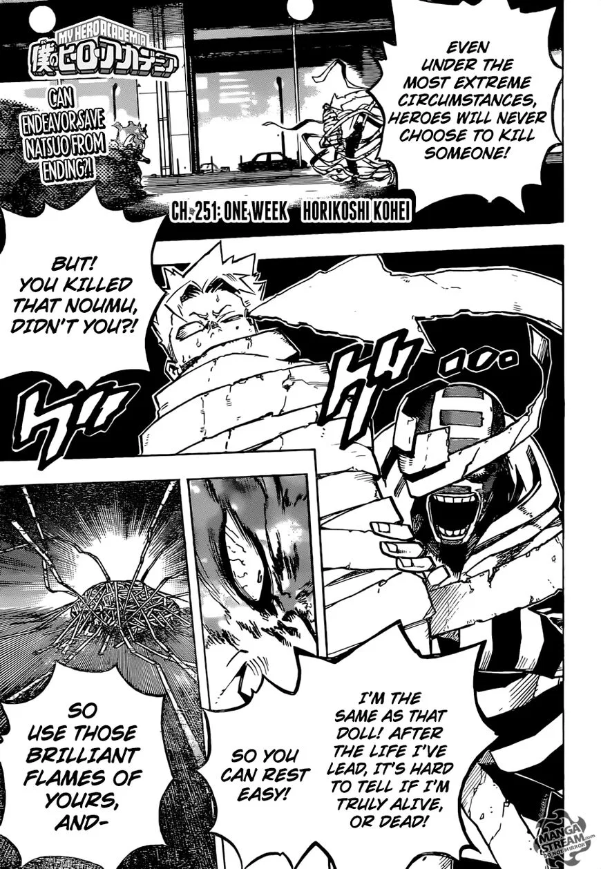 Boku no Hero Academia Manga Chapter 251 – Page 1