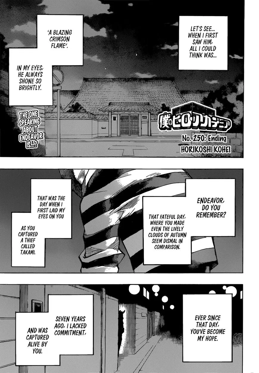 Boku no Hero Academia Manga Chapter 250 – Page 1