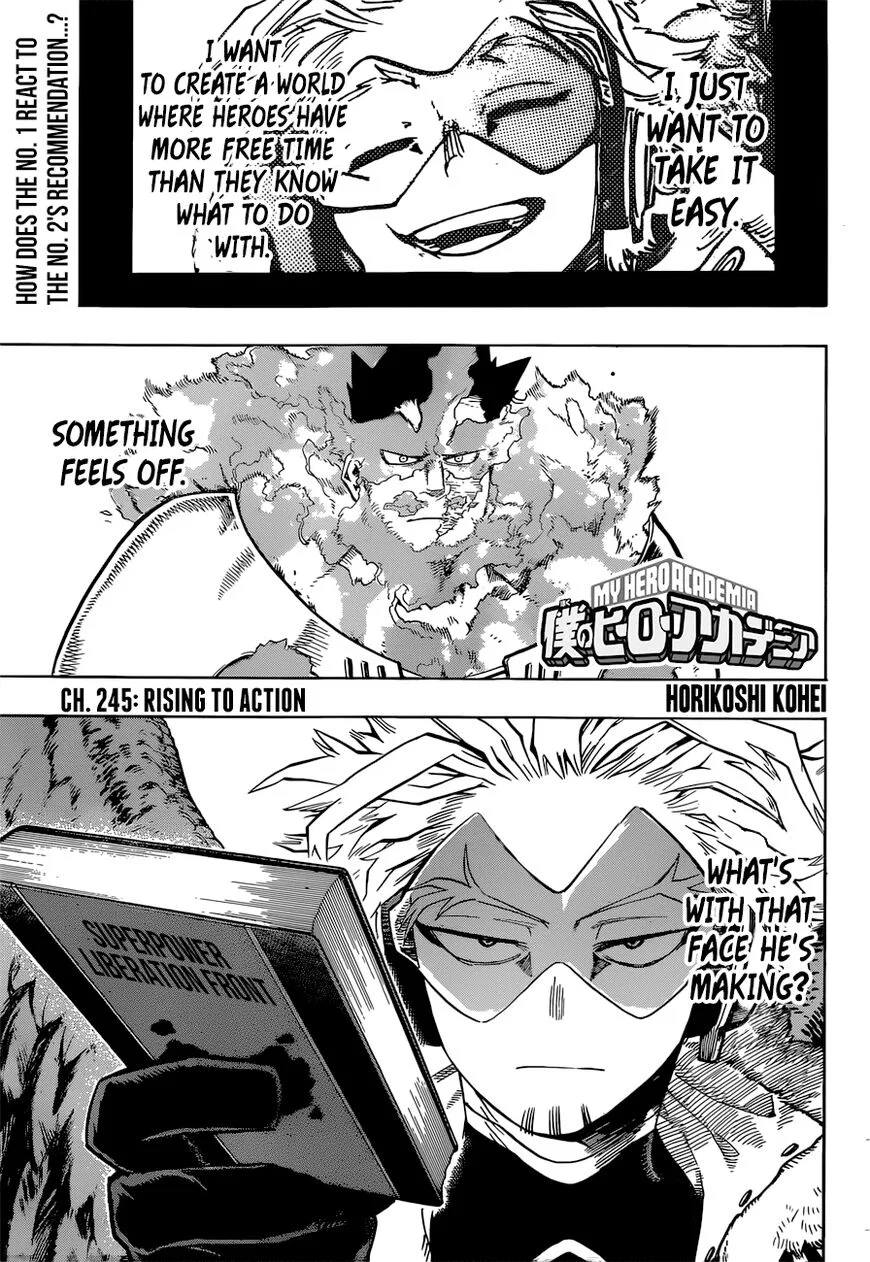 Boku no Hero Academia Manga Chapter 245 – Page 1