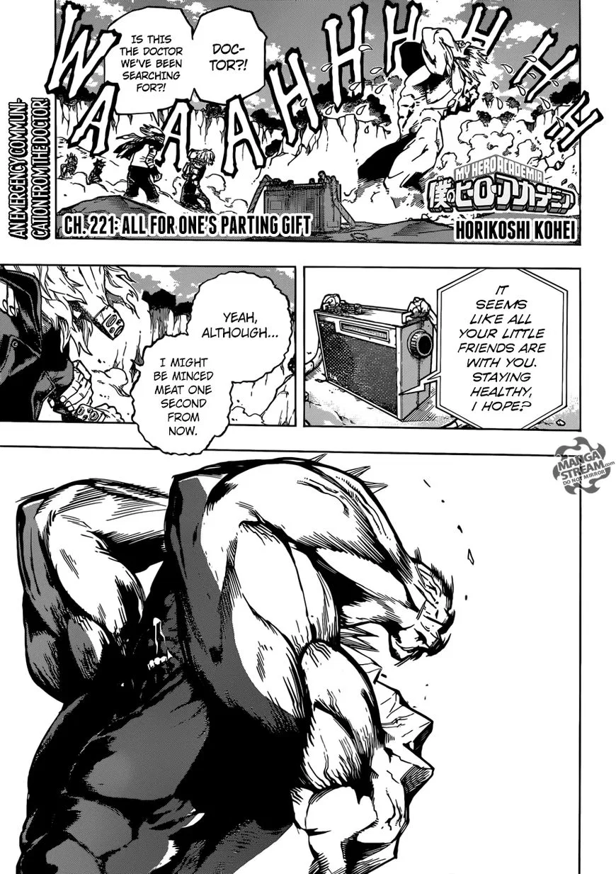 Boku no Hero Academia Manga Chapter 221 – Page 1