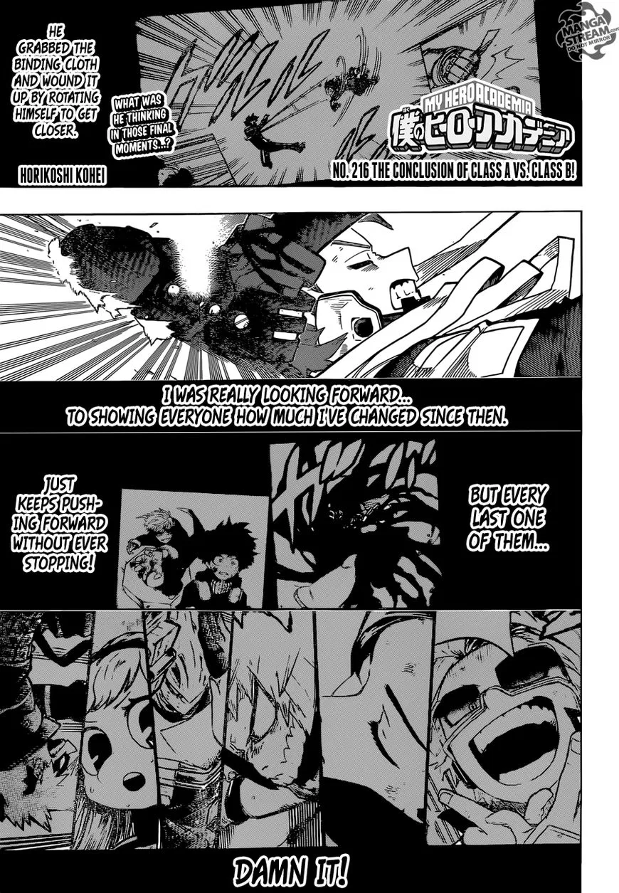 Boku no Hero Academia Manga Chapter 216 – Page 1
