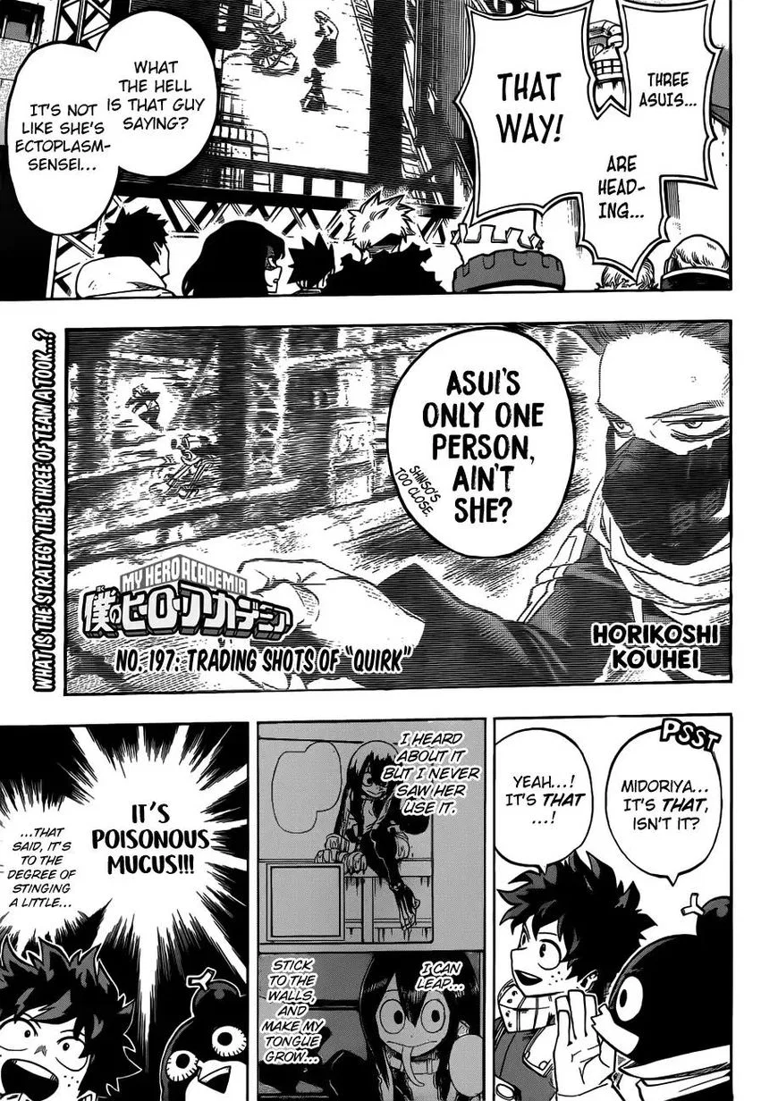 Boku no Hero Academia Manga Chapter 197 – Page 1