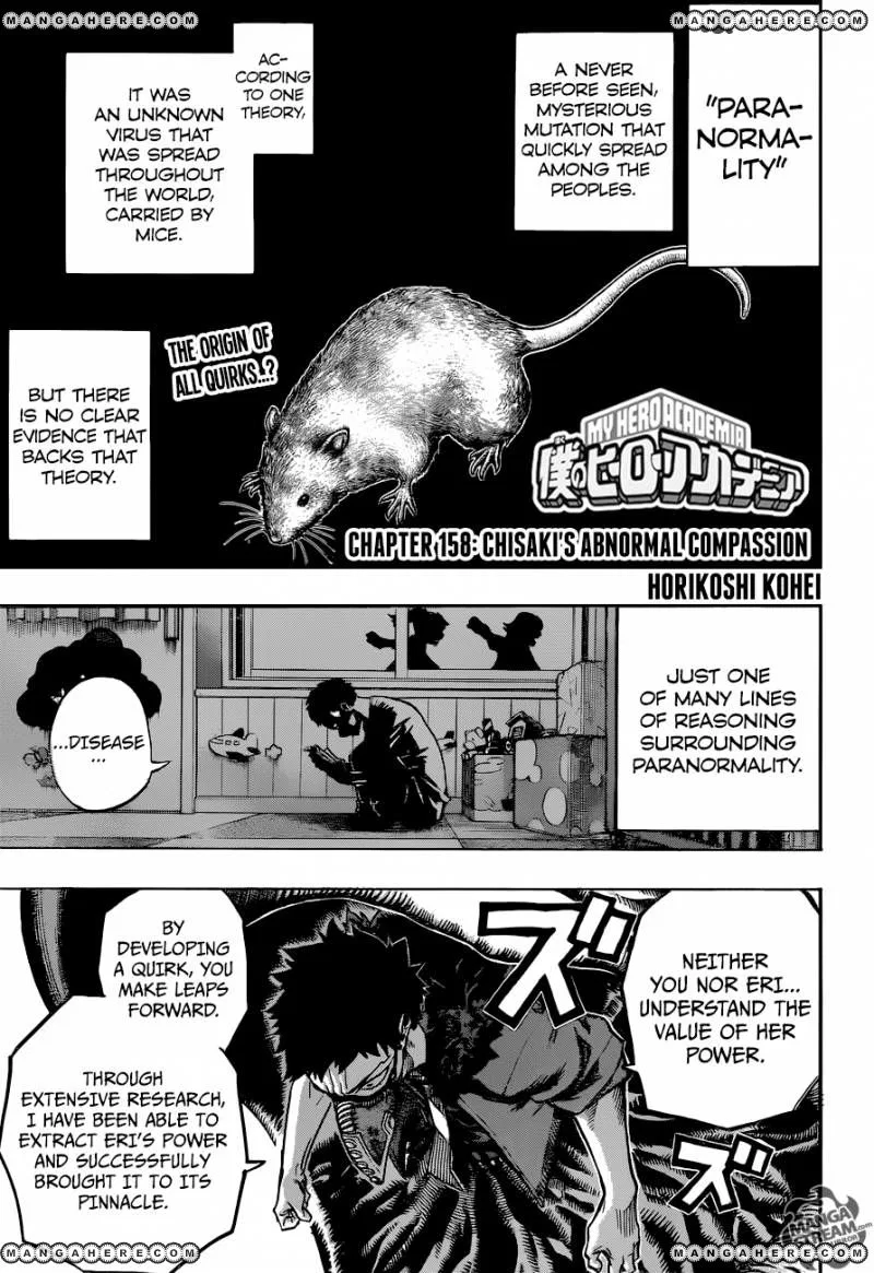 Boku no Hero Academia Manga Chapter 158 – Page 1