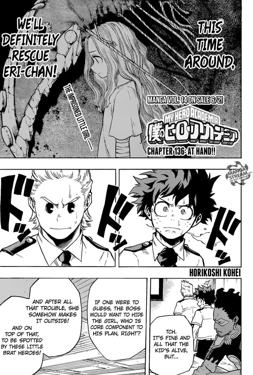 Boku no Hero Academia Manga Chapter 136 – Page 1