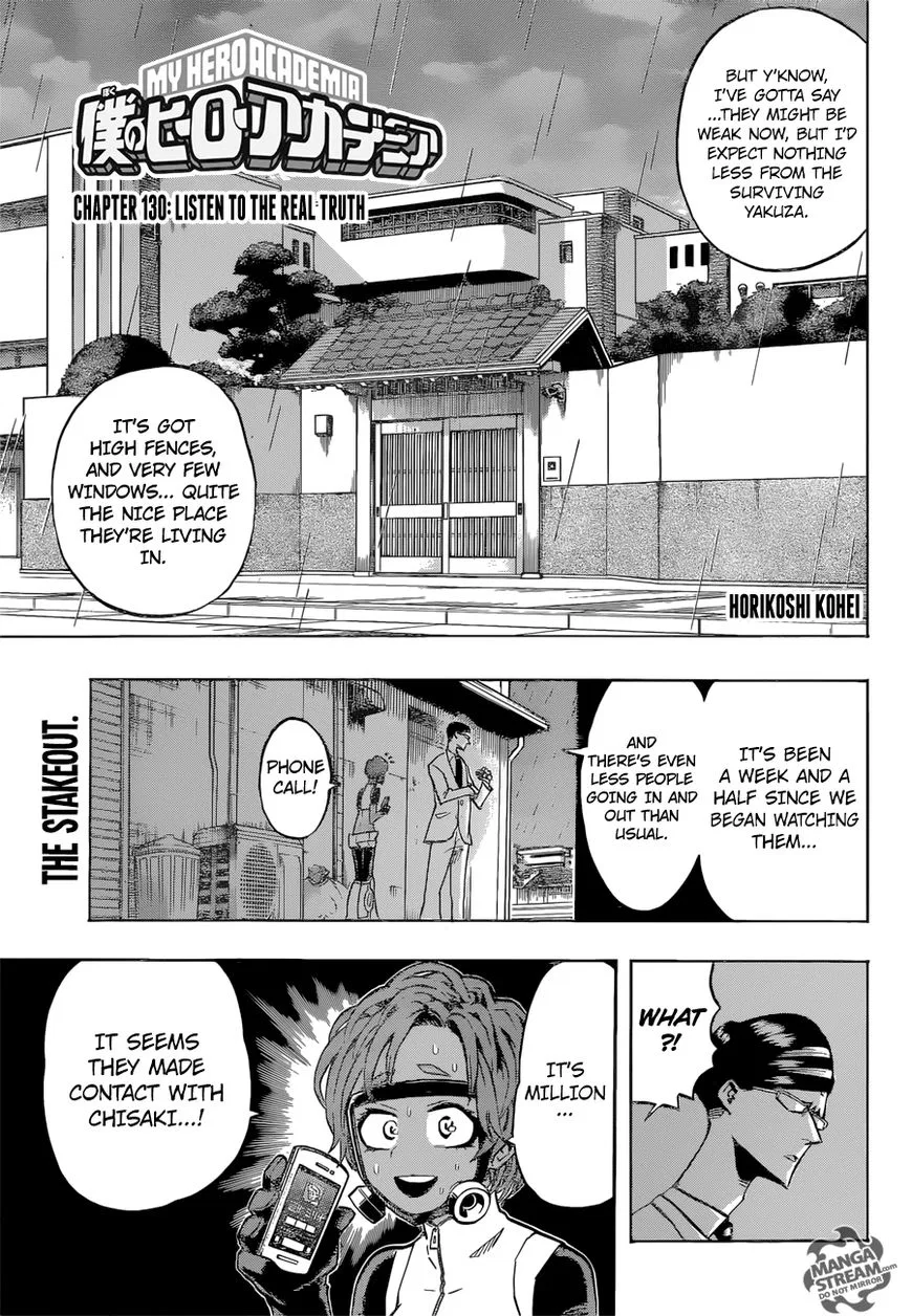 Boku no Hero Academia Manga Chapter 130 – Page 1